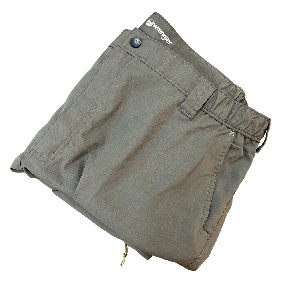 WRANGLER Outdoor‎ Pants Mens 42x30 Olive Green Stretch Hiking Travel Utility